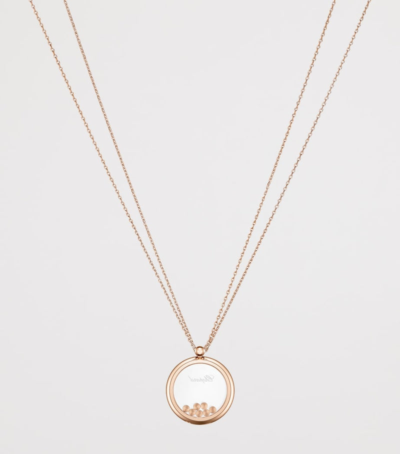 Chopard Happy Diamonds pendant 18k rose gold (British brand)