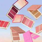 Morphe Cheek Thrills face trio Sunset Swim, imported from the UK