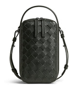Harrods Bottega Veneta Leather Intrecciato Getaway Phone Pouch- Buy online at McGrocer