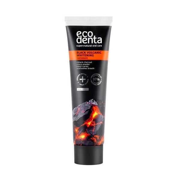 ECODENTA black whitening toothpaste volcanic minerals 100ml - British product