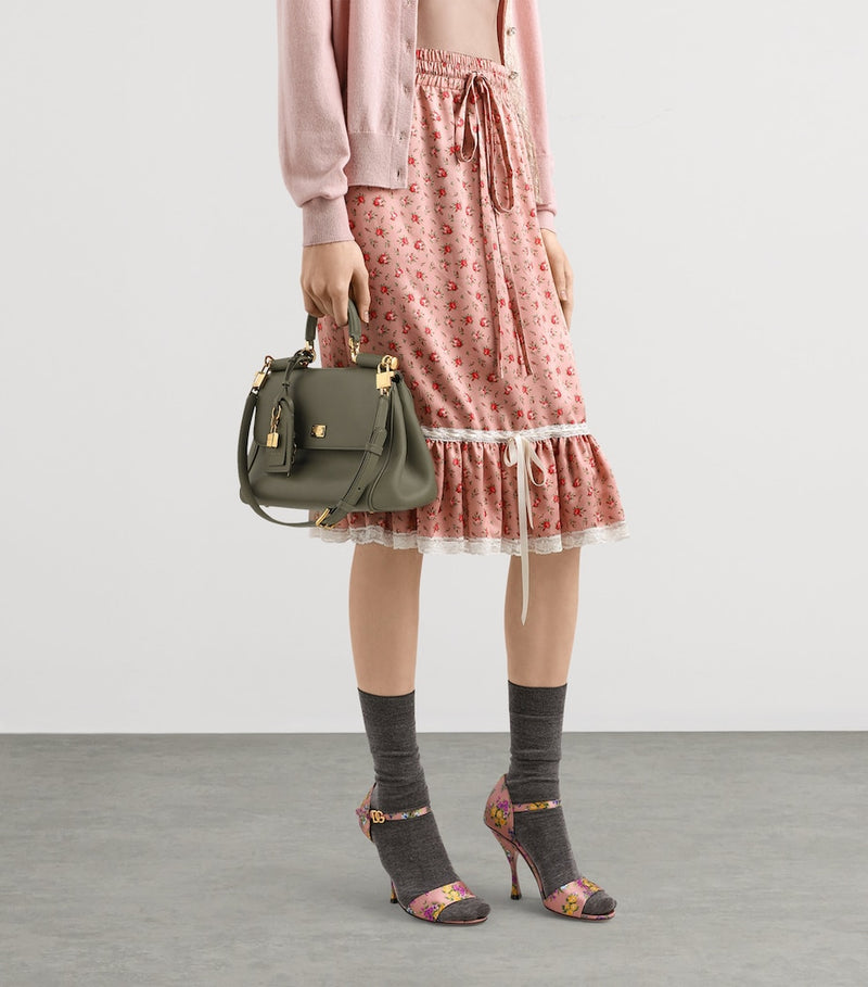 Dolce&Gabbana My Sicily calfskin top-handle bag, imported from the UK