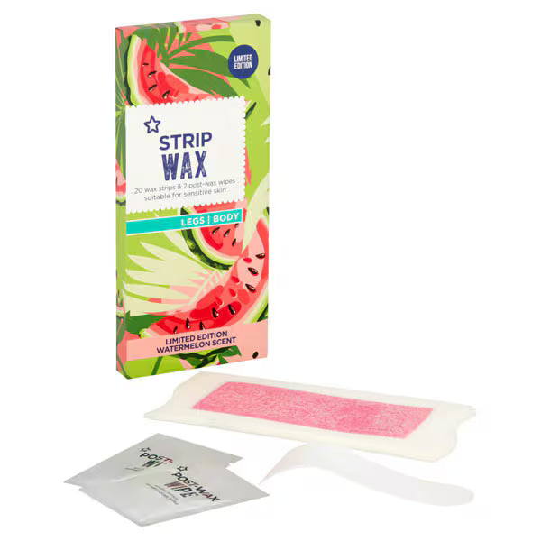 Superdrug watermelon wax strips x20 (British brand)
