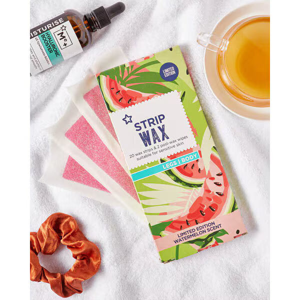 Superdrug watermelon wax strips x20 (British brand)