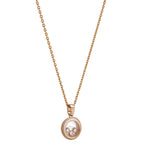 Chopard rose gold diamond pendant (British brand)