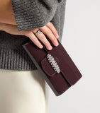 Jimmy Choo Bing patent leather wallet-on-chain (British brand)