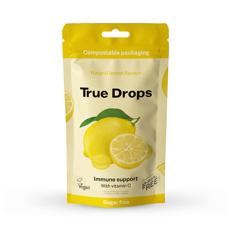 True Drops Natural Lemon lozenges 70g - British product