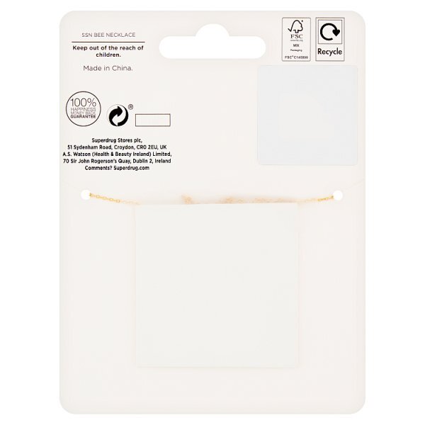 Superdrug Premium Gold Plated Sterling Silver Bee Necklace GOODS Superdrug