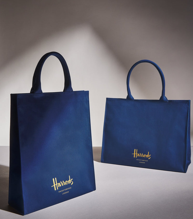 Harrods Large Cotton Logo Tote Bag, UK version