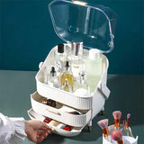 Livingandhome Dustproof Makeup Storage with Handle 37cm High, UK version