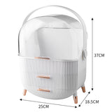 Livingandhome Dustproof Makeup Storage with Handle 37cm High, UK version