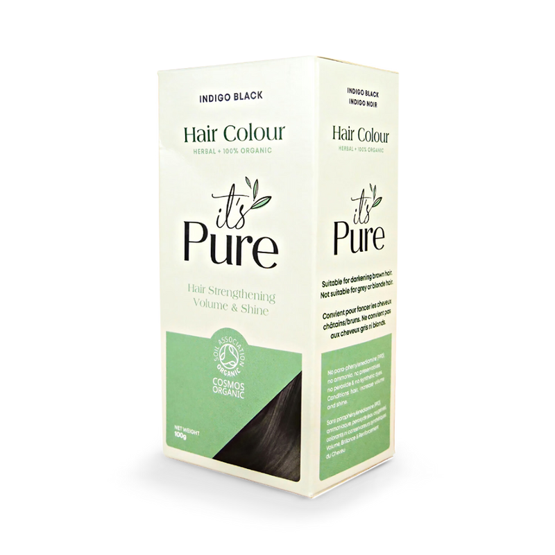 It's Pure organic indigo black hair colour powder 100g, imported from the UK