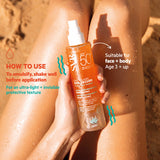 SVR SUN SECURE Face & Body Spray 100ml (British brand)