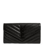 Saint Laurent Envelope matelassé leather wallet, UK version