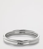 Monica Vinader Siren Muse stacked sterling silver ring (British brand)