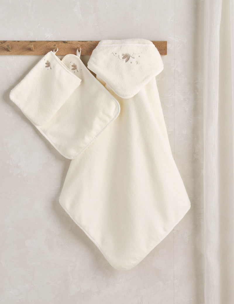 Mamas & Papas 3pc pure cotton baby towel set, imported from the UK