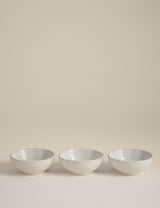 M&S 3pk Ceramic Ribbed Pinch Bowls- Buy online at McGrocer