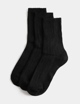 M&S M&S 3pk Thermal Sumptuously Soft Ankle High Socks- Buy online at McGrocer