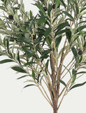 Blooming Artificial 4.5ft olive tree with fruits, imported from the UK