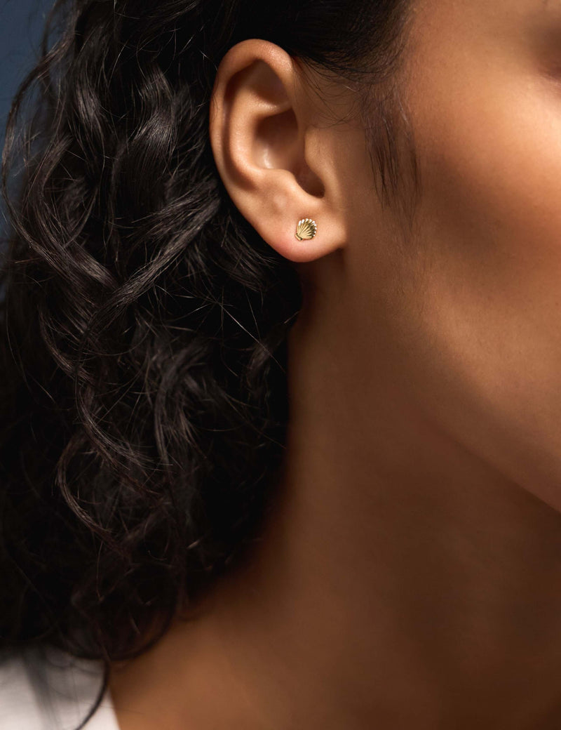 Accessorize gold plated earrings set 4 pack with coastal designs, imported from the UK