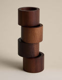 Acacia wood napkin rings 4 pack (British brand)