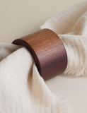 Acacia wood napkin rings 4 pack (British brand)