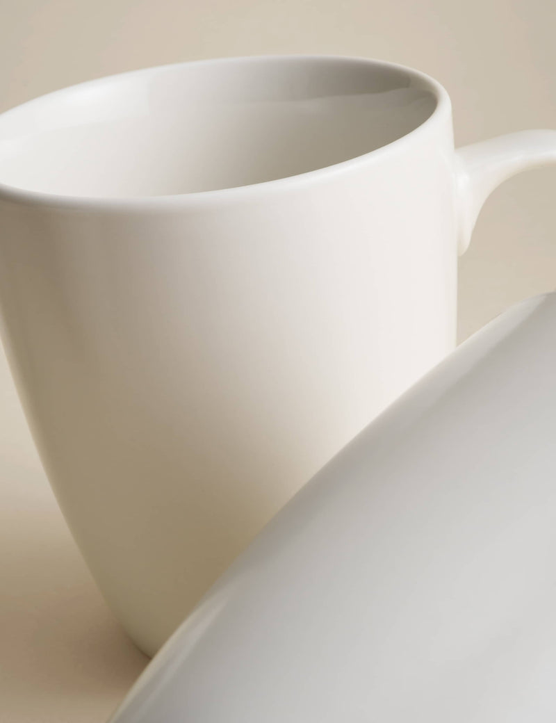 Everyday porcelain mugs set of 4, imported from the UK