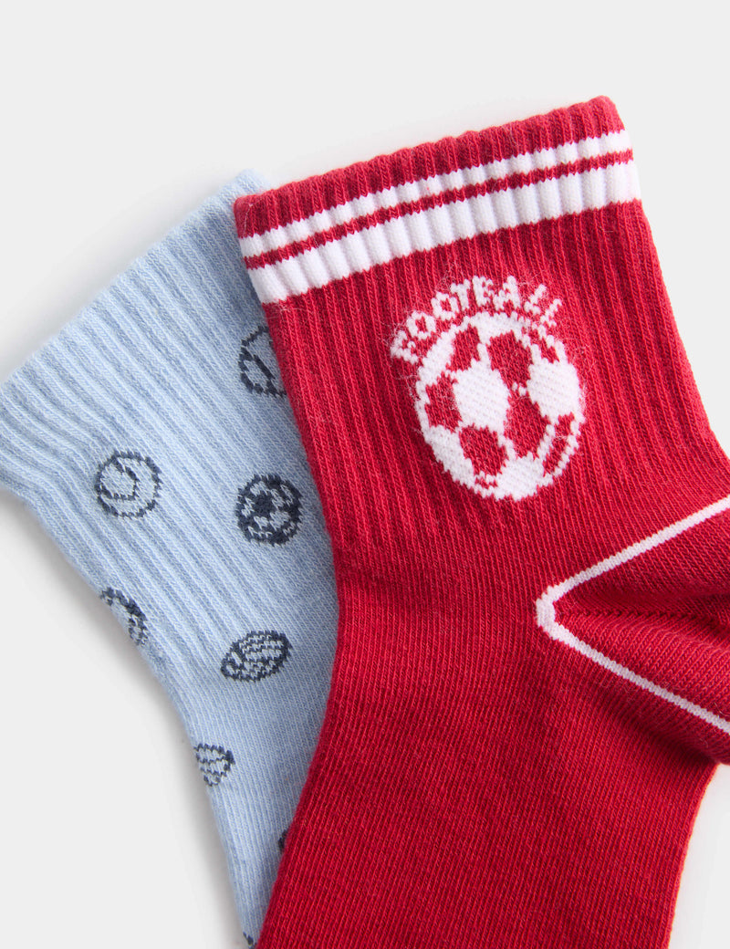 Cotton rich football socks 4 pack sizes 6-7, imported from the UK