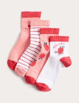 M&S Fun Berries Ankle Socks 4 Pack, Sizes 6 Small to 7 Large- Buy online at McGrocer