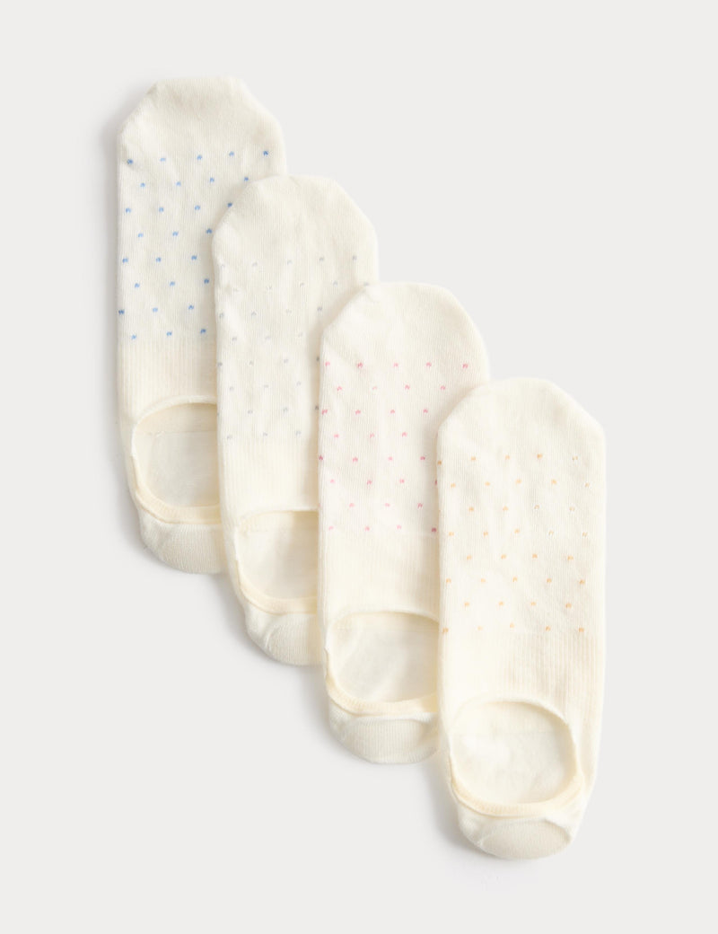 M&S patterned invisible trainer liners 4-pack, UK version