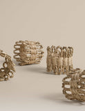 M&S rattan flower napkin rings, pack of 4, UK version