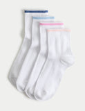 Striped cotton rich children's socks 4 pack sizes 6-7 - British product