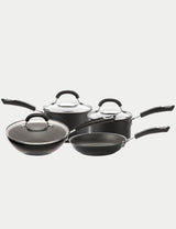 M&S Circulon 4 Piece Aluminium Pot and Pan Set- Buy online at McGrocer