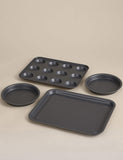 4-piece carbon steel oven tray set - British product