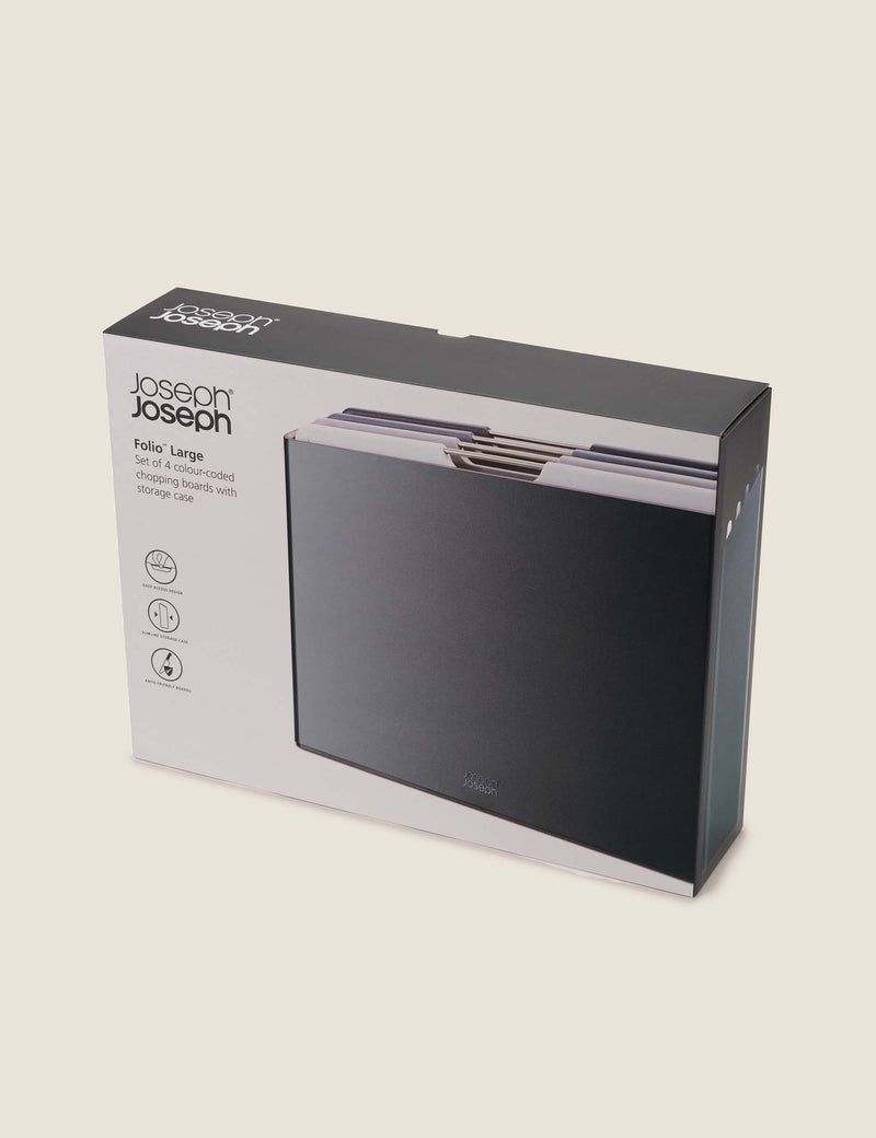 Joseph Joseph Folio 4 piece chopping board set, imported from the UK