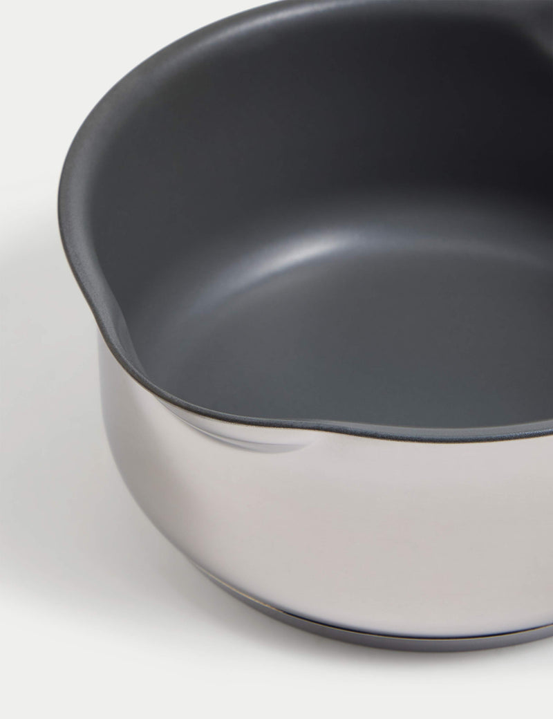 4 piece stainless steel pan set, imported from the UK