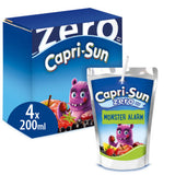 Capri-Sun Zero Monster Alarm juice drink 4x200ml, imported from the UK