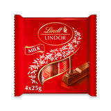 ASDA Lindt Lindor Milk Treat Bar Multipack 4x25g- Buy online at McGrocer