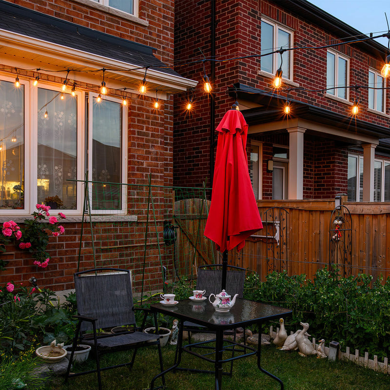 Feit 48ft LED string lights outdoor weatherproof - (British brand)