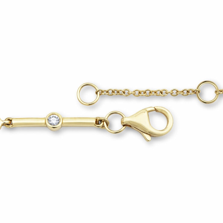 Costco lab emerald and diamond bracelet 18ct yellow gold, UK version