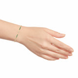 Costco lab emerald and diamond bracelet 18ct yellow gold, UK version