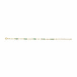 Costco lab emerald and diamond bracelet 18ct yellow gold, UK version