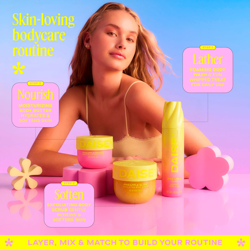 Daise Exfoliating Body Scrub Pineapple Glow 510g, UK version