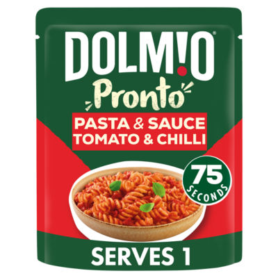 Dolmio Pronto Fusilli Pasta with tomato and chilli sauce 200g - British product