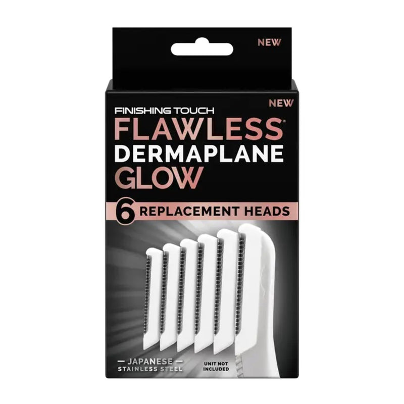 Flawless dermaplane replacement heads pack of 6 - British product