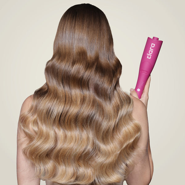 CLARA auto-curler pink, imported from the UK