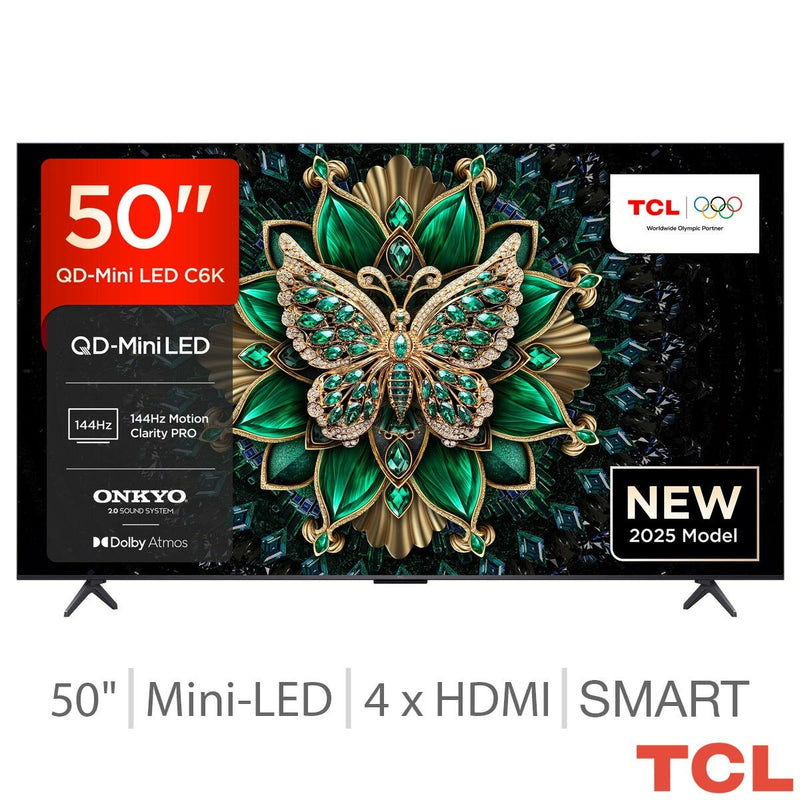 TCL 50C6K Mini LED Smart TV 50 inch (British brand)