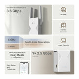 TP-Link RE235BE dual-band WiFi 7 range extender (British brand)