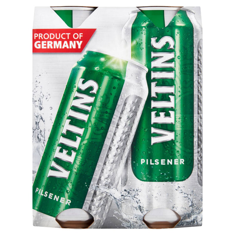 Veltins Pilsener 4x500ml, imported from the UK