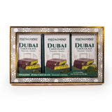 Costco UK Pistachino Dubai Bar Gift Set - Premium Pistachio and Kunafa Chocolate Bars 3x185g- Buy online at McGrocer