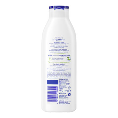 Nivea body lotion normal skin 250ML, imported from the UK